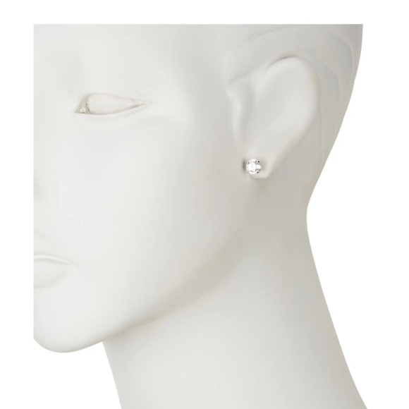 Nordstrom rack Sterling Silver Round Cut CZ Studs earrings - Picture 1 of 10